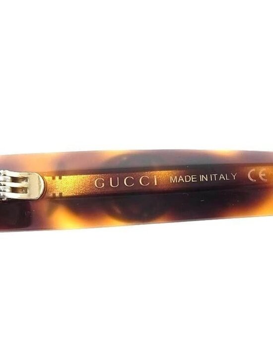 Gucci Sunglasses Interlocking Brown Lens Gradient Acetate Tortoiseshell Star